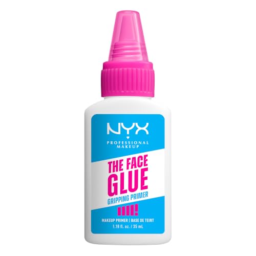 NYX Professional Makeup Primer The Face Glue Primer Gripping Primer for Face Up to 24 Hour Hydration and Makeup Wear Polyglutamic Acid Non-Comedogenic 35ml