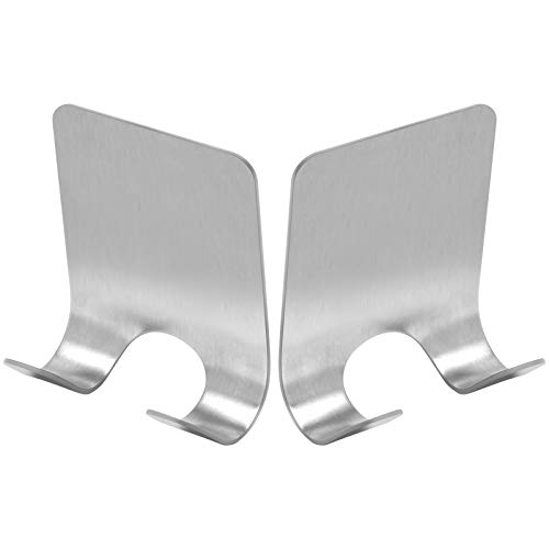 N O Razor Holder for Shower,Self Adhesive Stainless Shaver Holder, Heavy Duty Razor Stand, Utility Bathroom Razor Blade Holder for Multiple Items 2PCS