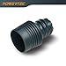 POWERTEC Threaded Coupler Adapter for POWERTEC Power Tool Vacuum Hose Kit, Tapered Reducer for 2-1/2
