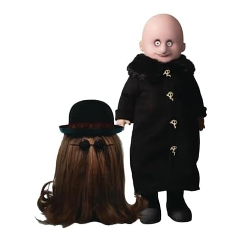 Mezco Living Dead Dolls Addams Family Uncle Fester & IT Doll Set Cover