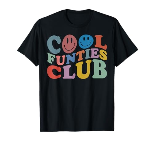 Retro Cool Funties Club, Funny Cool Aunt, Fête des Mères, Femmes T-Shirt