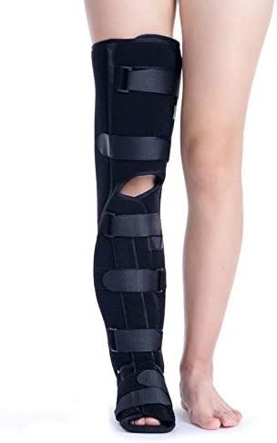 rodillera artritis mujer menisco y ligamento Brace de tobillo, soporte de pie de la pierna con soporte de férula de férula Soporte de ternero Correa de tobillo Deslocación de ligamento VENDACIÓN DE LI