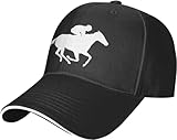 Silueta De Carreras De Caballos Unisex Sombrero Ajustable Gorra De Béisbol Suave Gorra Trucker para Aire Libre Running Senderismo