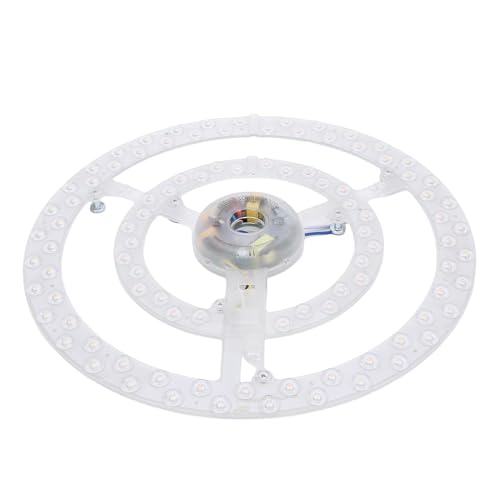 Spacnana Tablero de Luz del Ventilador LED LED de 13.2 Pulgadas, Ajustable de 3 Colores, Eficiente Energéticamente, Elegante Modernidad Redonda