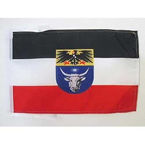 AZ FLAG Bandera de ÁFRICA del SUDOESTE Alemana 1884-1915 45x30cm - BANDERINA Imperio ALEMÁN 30 x 45 cm cordeles