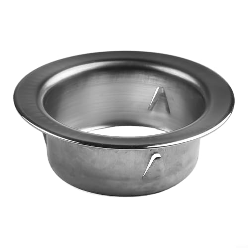 Eawfgtuw Brida redonda de acero inoxidable para tubo de asiento, conector de placa roseta para manguera de ventilación de aire, conexión de conducto de techo (80 mm)