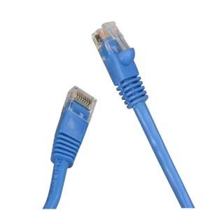 Cable de red Patch Cord Cat6 2 pies RJ45 azul miniatura 1