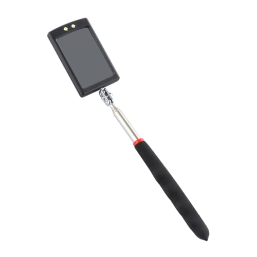 VILLFUL 3pcs LED Light Reflector Mechanic Mirror Automotive LED Car Vehicle Inspection Handheld Inspection Security Mirror Cars Cars Inspection Mirror Telescoping Stainless Steel Black