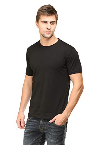 Image of Round Neck Half Sleeve Men T-Shirt, Made in 100% Combed Cotton Classic Half Sleeve T-Shirt for Men