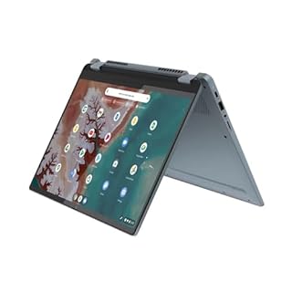 LENOVO IdeaPad Flex 5 14" 2 in 1 Chromebook Plus | 14 Inch Full HD Touch Laptop | Intel Core i3-1215U | 8GB RAM | 256GB SSD| Chrome OS | Stone Blue