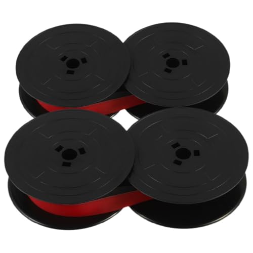 Gadpiparty 2 cintas de máquina de escribir clásicas vintage compatibles con modelo Flying Fish/Changkong/Brother, carrete de tinta de doble cara de 3 agujeros para uso manual de máquina de escribir