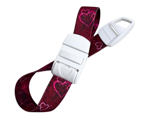 ROLSELEY Medical Nurse Tourniquet with RED HEARTS LOVE Pattern with ABS Plastic Buckle Latex Free Elastic Band Perfect for Doctors Nurses - Image 2