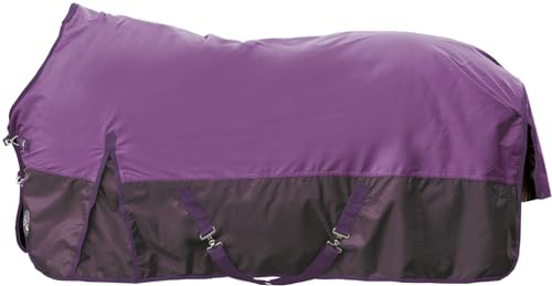 Couverture de cheval 115 cm HKM Scandinavia grise et noire pour poney