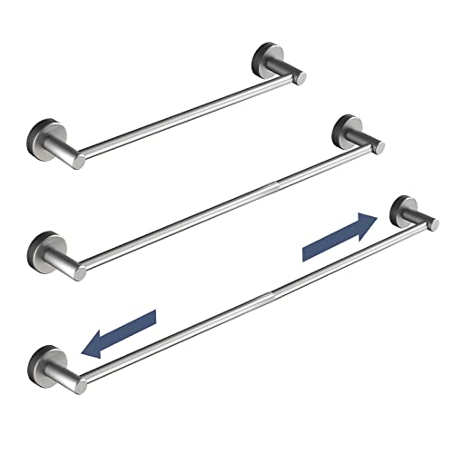 Cobbe Single-Lever Toallero extensible, 40 cm hasta 70 cm, toallero de baño retráctil, espacio de aluminio para baño, montaje en pared, cepillado Cover