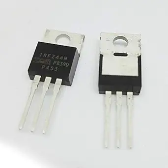 IRFZ 44N N-Channel Power MOSFET 8A, 200 V, 3-Pin Transistor (PACK OF 5) by Indian Hobby Center