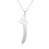 Islam muslim Zulfiqar Sword of Imam Ali stainless steel chain necklace jewelry (gold)