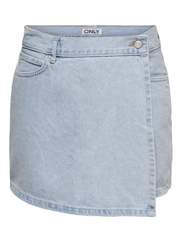 Skort denim femme Only Onlellie jupe short coton taille normale