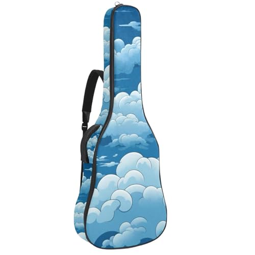 Sac pour guitare étanche à poches accessoires au design multicolore