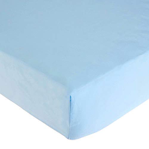 Image of American BaBY Company Microfiber Standard Day Care Nap mat-Sheet, Blue, 24 inch x 48 inch x 4 inch, for Boys and Girls (Pack of 2)