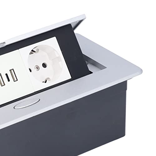 Podwójne gniazdo USB na podłodze Pop-up Standard UE z wbudowanym gniazdem montażowym typu C Wielofunkcyjne gniazdko podłogowe