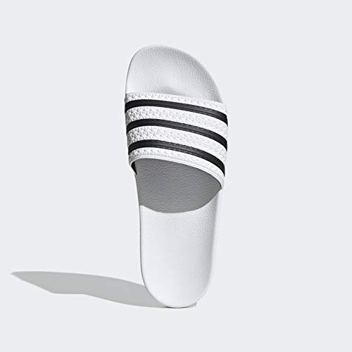 adidas Originals Men's Adilette Sandal, White/Black/White, 152