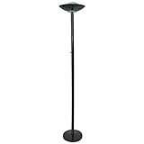 ORE International 3030BK 190W Halogen Torchiere, Black
