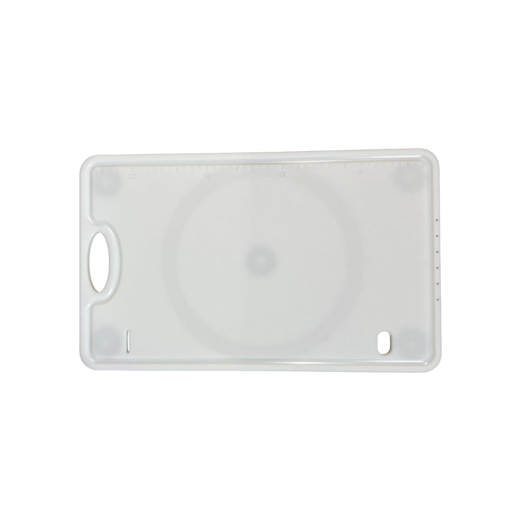 TRAPSKI Made in the USA | Premium Cooler Size Bucket Board Fishing Cutting Board Table | 1/2 inch Thick HDPE UV Protected | Non-Skid or Mark Rubber Feet (White, 24x15)