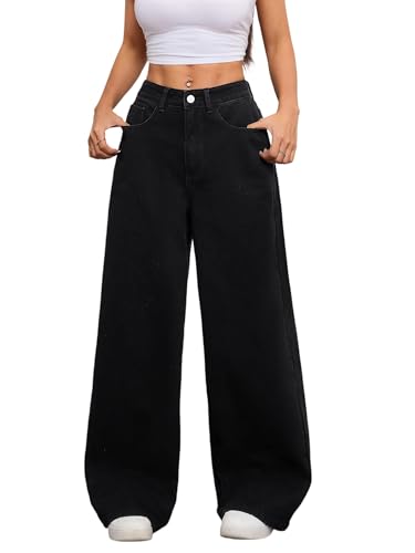 Baggy Jeans for Women Wide Leg Denim Pants Hip Hop Y2k Vintage Loose Fit Relaxed Streetwear