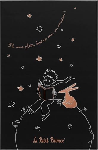Moleskine Le Petit Prince Cuaderno Rayado, Tapa Dura y Cierre Elástico, en Gift Box Negra Reutilizable, Tema El Principito, Formato Large 13 x 21 cm