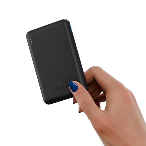 Image of URBN 10000 mAh Nano Slim Power Bank - Black with Designer Cable Type C to C