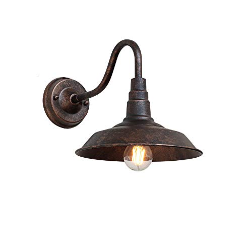 Modenny IP54 Vintage Impermeable Iluminación Exterior Hierro Forjado Lámpara De Pared Villa Apliques Linternas Industria Retro Hogar Decoración Loft Jardín Patio Patio Porche E27 Edison Wall Luces