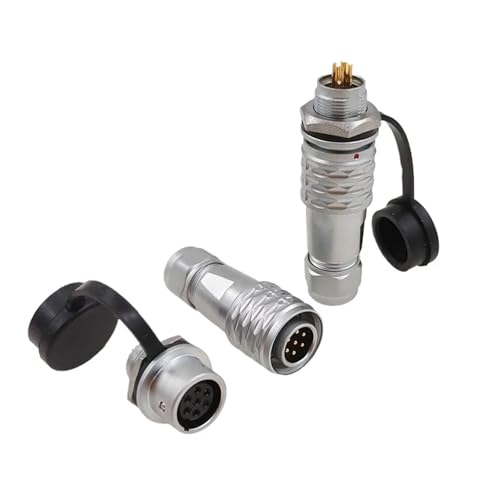 Conector SF12 hembra y macho metálico, enchufe de 3 pines para panel 6