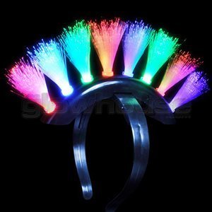 LED FIBRE OPTIC PUNK HAIR STYLE