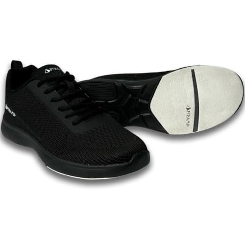 Pyramid Men's Path Lite Seamless Mesh Bowling Shoes - Black Size 10