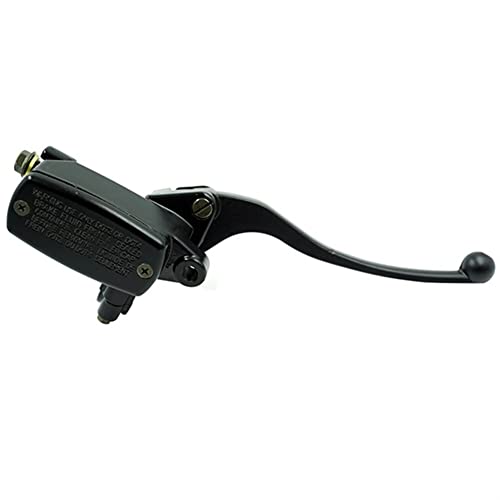 Pompe de frein hydraulique avant moto 22mm - Maître cylindre universel noir avec levier