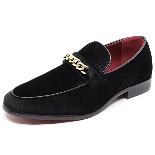 Men's Vintage Velvet Tuxedo Slippers