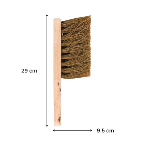 Image of Elliott Natural Coconut Fibre FSC Certified Hand Brush with Soft Bristles - Heavy Duty, Ideal for Indoor use, Homes, Kitchens and Spring Cleaning