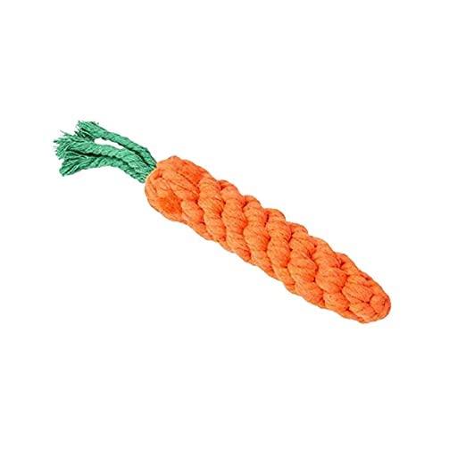 SNOOKUM Durable Orange Carrot Knotted Cotton Rope Toys for Teeth Cleaning and Chewing, Small & Medium Dog/Cat/Puppy (B09XXTCCRW) Amazon Price History, Amazon Price Tracker