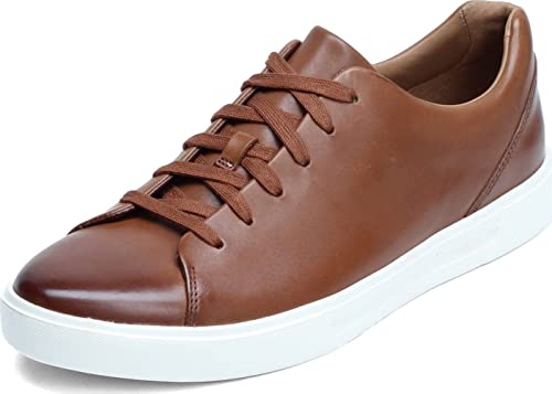 Clarks Men's Un Costa Lace Sneaker, British Tan Leather, 10