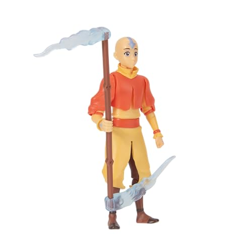 Jazwares Avatar: The Last Airbender Aang (Book One) - 4.5-Inch Scale Figure with Staff, Air Effects, and by Jazwares - Image 3