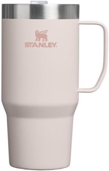 STANLEY The Everyday Suburban Mug | 24 oz | Drink Through Lid | Cup for Coffee, Tea and Drinks | Insulated Stainless Steel Coffee Mug | BPA-Free | Rose Quartz