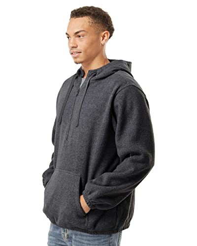 Burnside - Polar Fleece Quarter-Zip Hooded Pullover - 36002