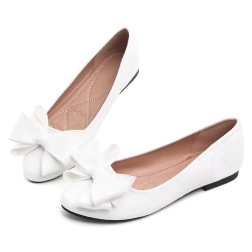 Image of TN TANGNEST Women Fashion Bowknot Flats Comfort Pointed Toe Dress Shoes