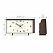 NEWGATE® Wideboy Alarm Clock | Rectangular Retro Design | Mocha Brown | Mid Century dial | Ideal for Bedside, Desk, Mantel or Shelf | Retro Bedroom & Office Accessory