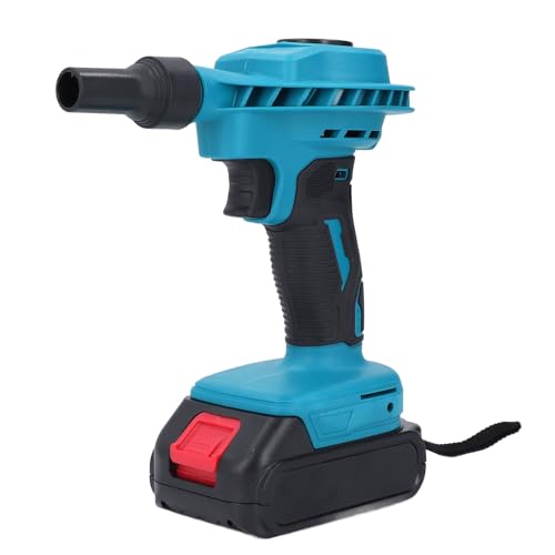 Souffleur de Feuilles sans Fil, Aspirateur électrique à Main avec Batterie Rechargeable au Lithium 18 V pour Souffler Les Feuilles, Nettoyer la Poussière, Les Petites (Prise UE