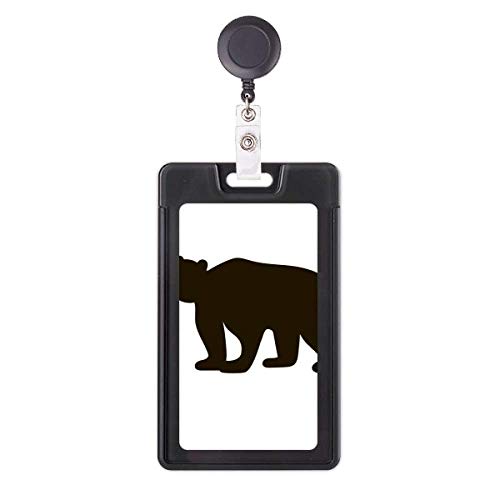 Porte-badge rétractable ours noir pour ne plus perdre son pass