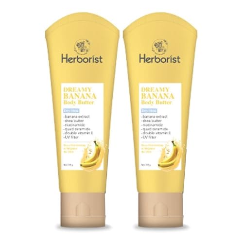 Herborist Body Butter - Banana, 80 Gram (Pack of 2)