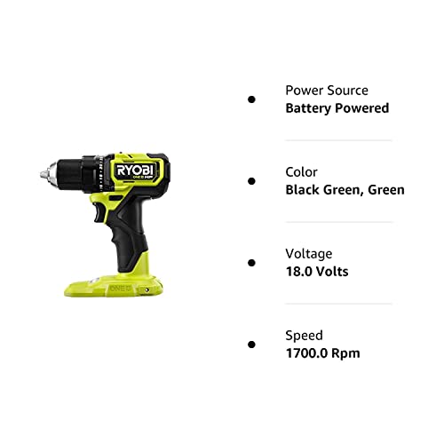 Ryobi One+ Hp 18V Cordless Compact Brushless 1/2" Drill/Driver Psbdd01 (Tool Only- Battery And Charger Not Included) #TOP1