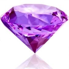 Beautiful Gaint Birthstones Paperweight Glass Diamond 80mm Crystal, Light Purple by HL Fashion