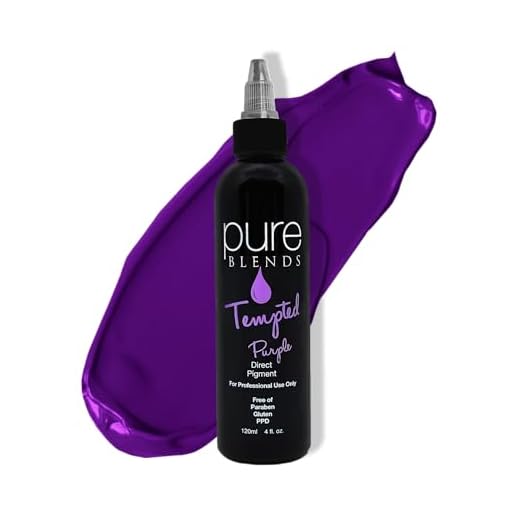 Pure Blends Tempted Purple Semi Permanent Direct Hair Dye Pigment | Stain With Vivid Tones | For Color Treated Hair | Keratin Infused & Cruelty Free | Sulfate, Sodium Chloride, PPD & Paraben Free